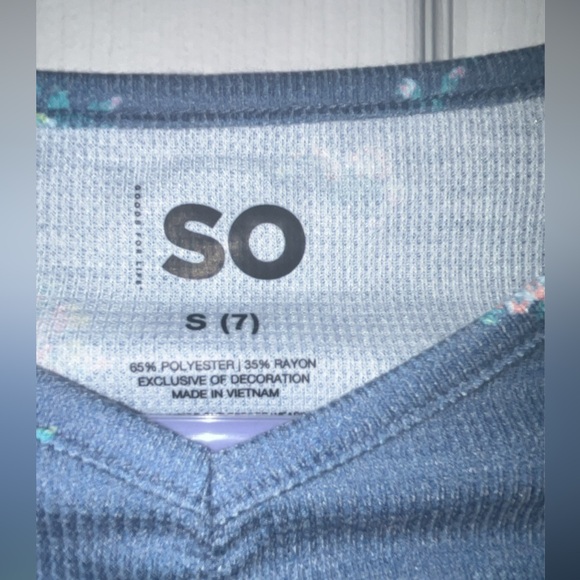 New SO Kids Long Sleep Shirt Size S 7 - Picture 5 of 6